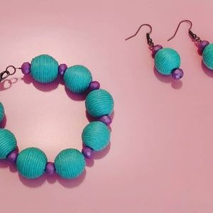 Bracelet and earrings set